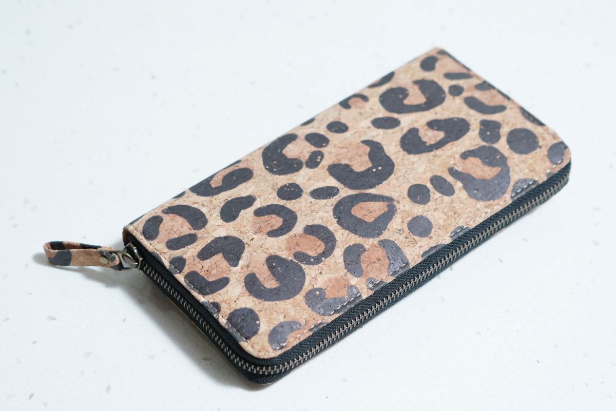 Cork Clutch Panda Print