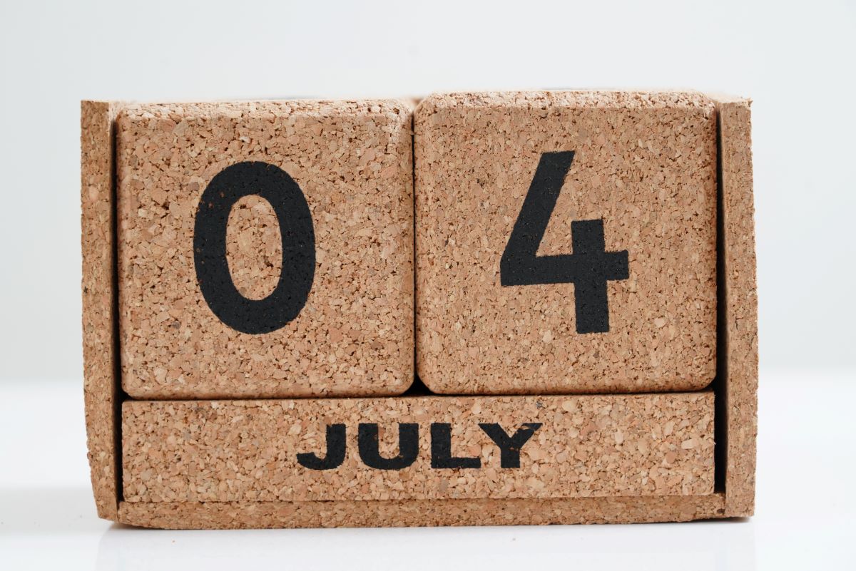 Cork Table Calendar With Case