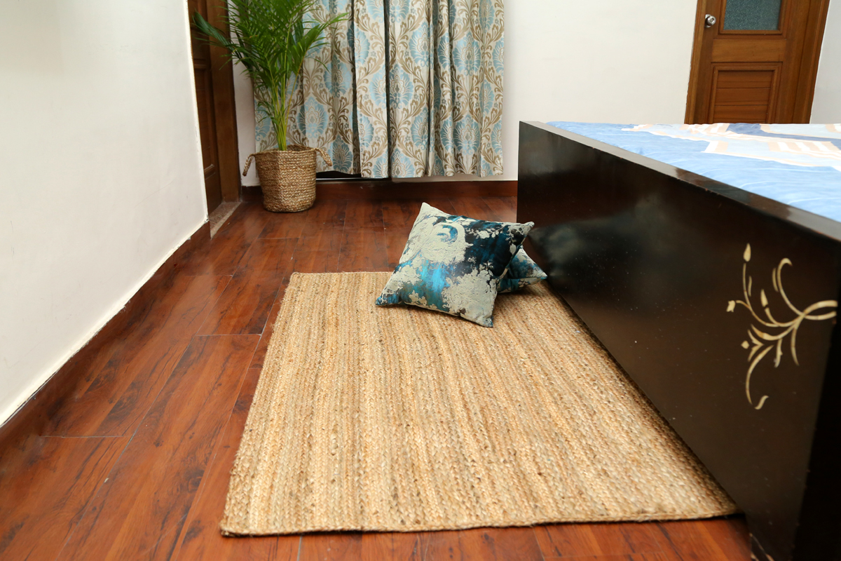 Natural Braided Jute Rug