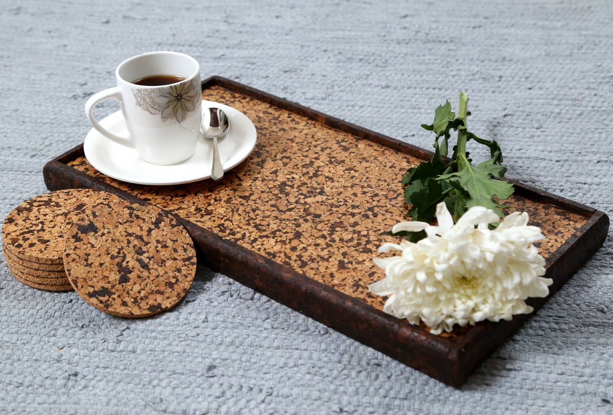 Serving Trays Made Of Cork