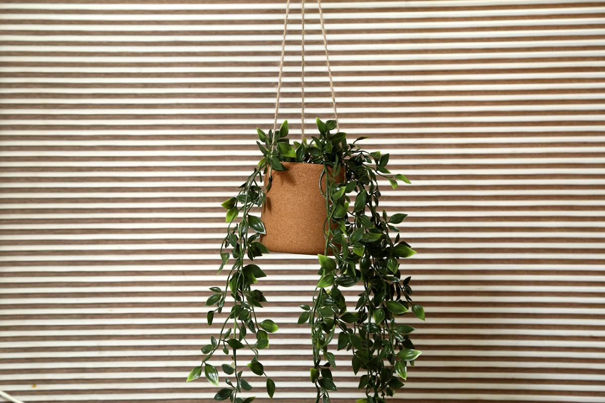 Natural Cork Hanging Planter