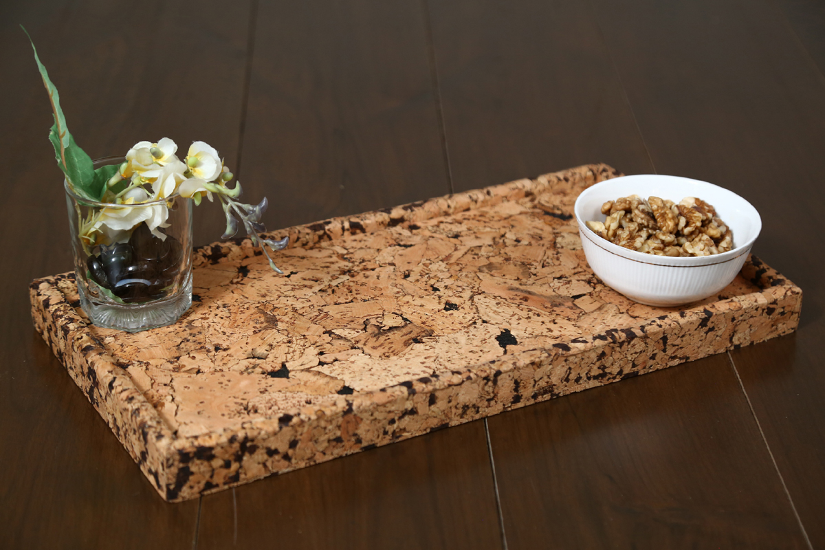 Premium Cork Wood Tray