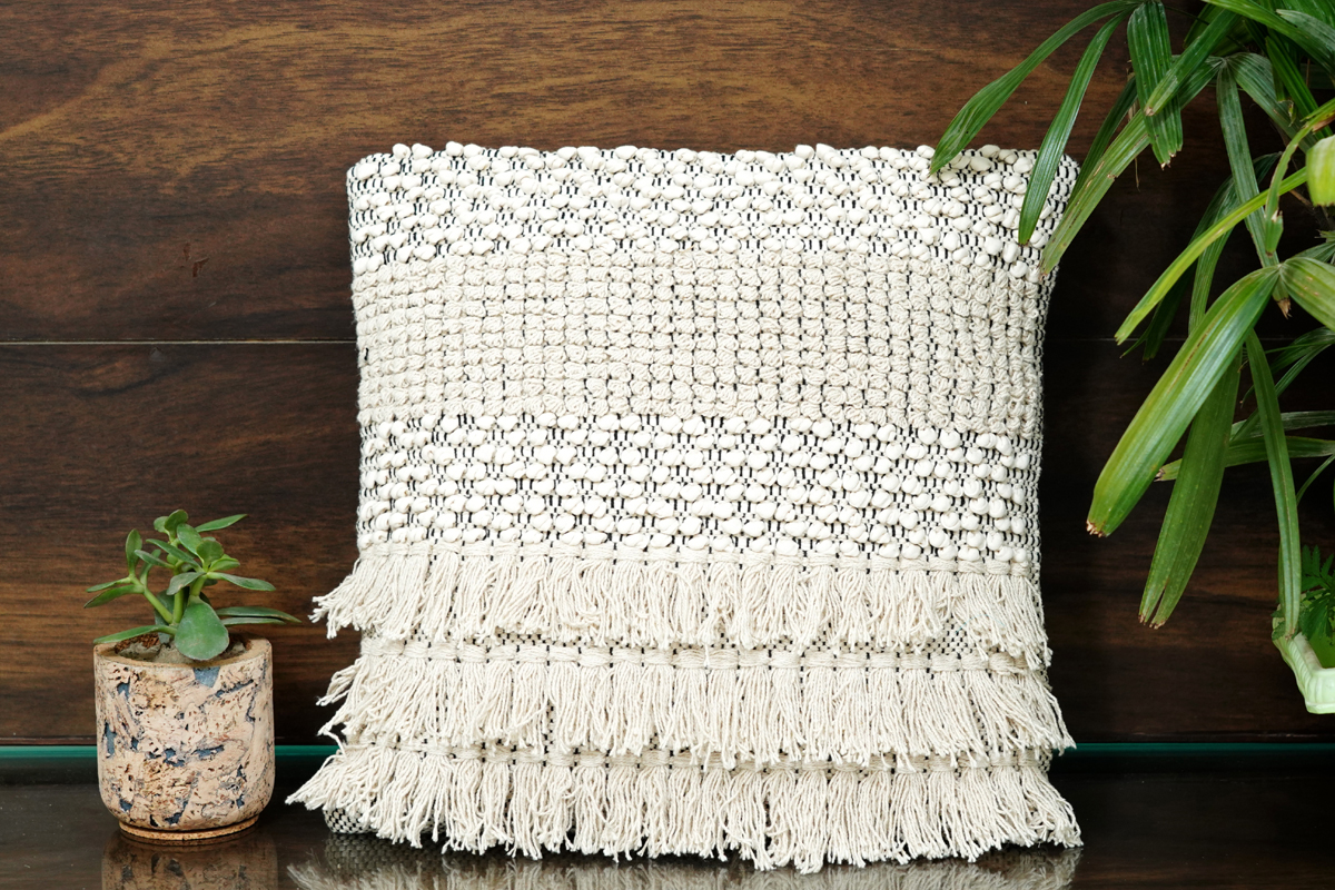 Fringes Cushion Cover