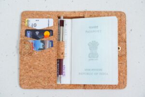 Passport Holder made of cork