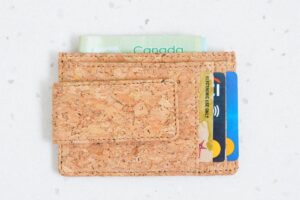 Card Holder made of cork