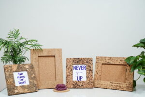 Cork Photo frame set